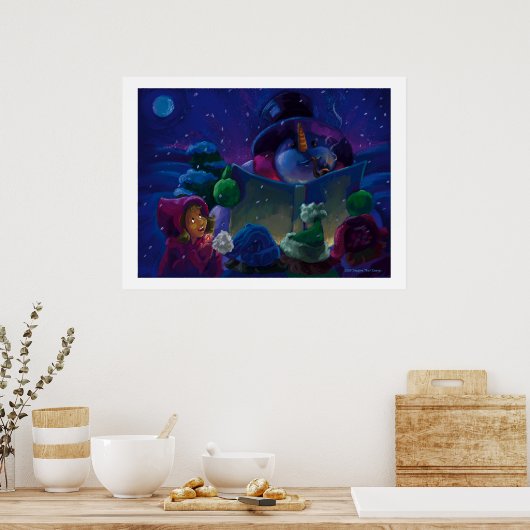 Wintertime Reading Poster (Küche)