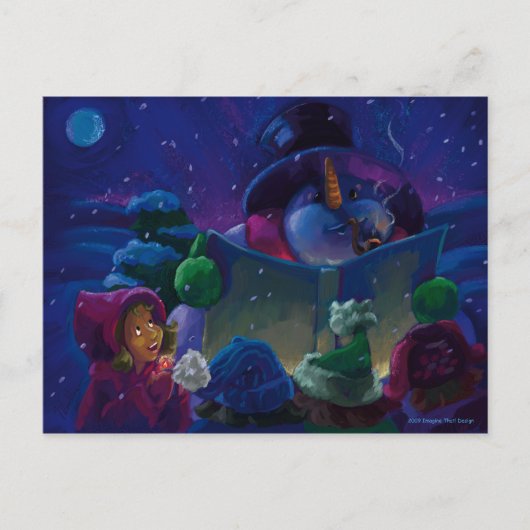 Wintertime Reading Postkarte (Vorderseite)