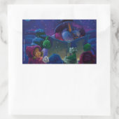 Wintertime Reading Rechteckiger Aufkleber (Tasche)