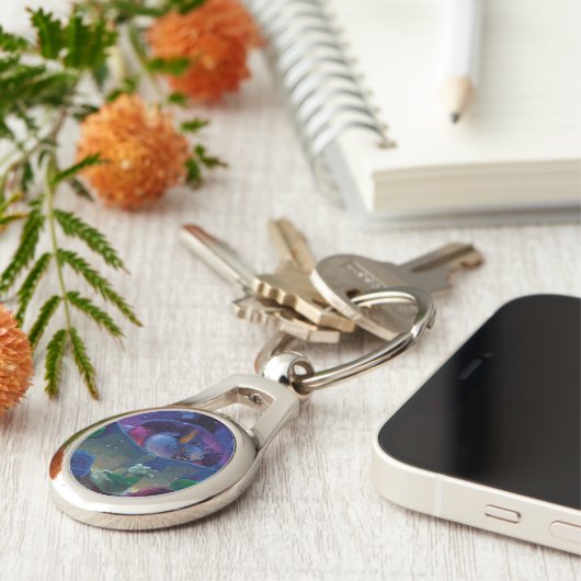 Wintertime Reading Schlüsselanhänger (Seite)