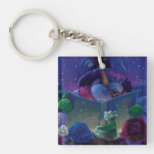 Wintertime Reading Schlüsselanhänger (Vorderseite)