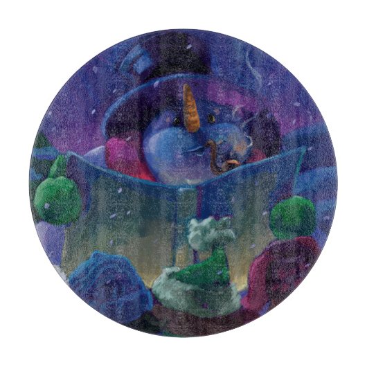 Wintertime Reading Schneidebrett (Vorderseite)