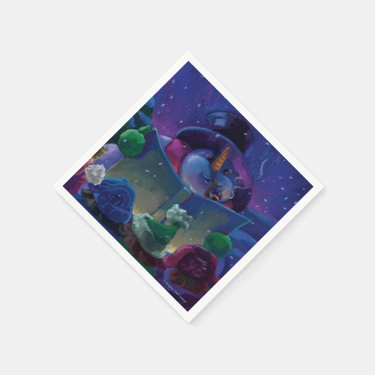 Wintertime Reading Serviette (Ecke)