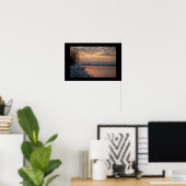Wintertime River Sunset Poster (Heimbüro)