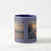 Wintertime River Sunset Tasse (Zentrum)
