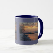 Wintertime River Sunset Tasse (VorderseiteRechts)
