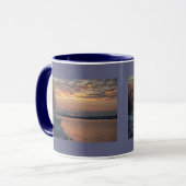 Wintertime River Sunset Tasse (Vorderseite Links)