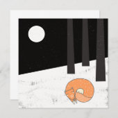 Wintertime- Schlaffox - Illustration (Vorne/Hinten)