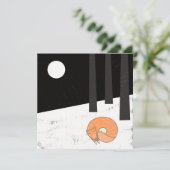 Wintertime- Schlaffox - Illustration (Stehend Vorderseite)