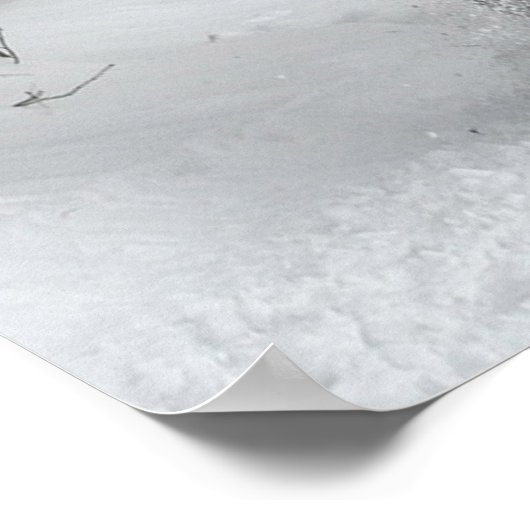 Wintertime Sleigh Ride Poster (Ecke)