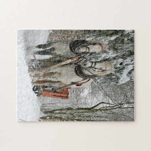 Wintertime Sleigh Ride Puzzle (Horizontal)