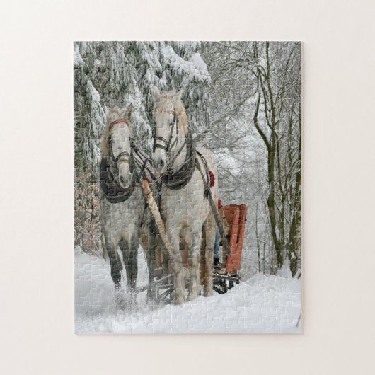 Wintertime Sleigh Ride Puzzle (Vertikal)