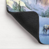 WINTERTIPI u. APPALOOSA durch SHARON SHARPE Mousepad (Ecke)