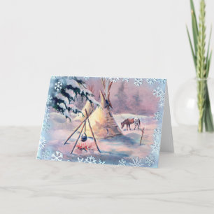 WINTERTIPIfeuer u. APPALOOSA durch SHARON SHARPE Karte