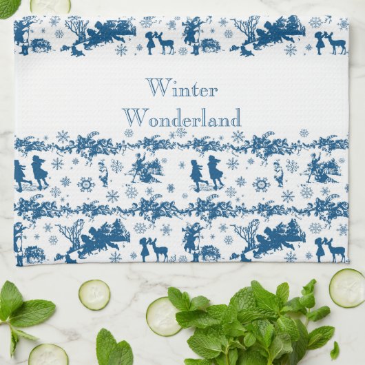 Wintertoilette Geschirrtuch (Gefaltet)