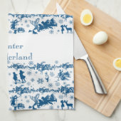 Wintertoilette Geschirrtuch (Viertel Falte)