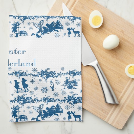 Wintertoilette Geschirrtuch (Viertel Falte)