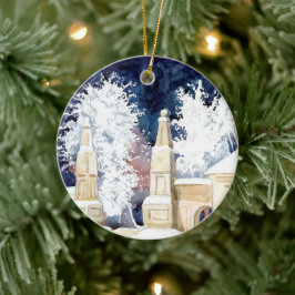 Wintertor bei Nacht (Skizze) Keramikornament