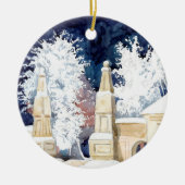 Wintertor bei Nacht (Skizze) Keramikornament (Vorne)