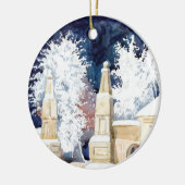 Wintertor bei Nacht (Skizze) Keramikornament (Links)