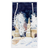 Wintertor bei Nacht (Skizze) Kleine Geschenktüte (Vorderseite)