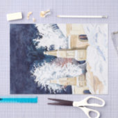 Wintertor bei Nacht (Skizze) Seidenpapier (Handwerk)