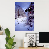 Wintertracks-Poster Poster (Heimbüro)