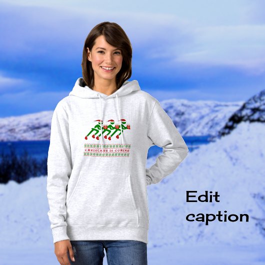 Wintertrainings für Weihnachtssportler Hoodie