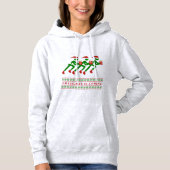 Wintertrainings für Weihnachtssportler Hoodie (Vorderseite)