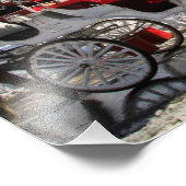 Wintertransporte im Zentralpark Fotodruck (Ecke)