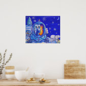 Wintertransportreise Poster (Küche)