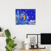 Wintertransportreise Poster (Heimbüro)