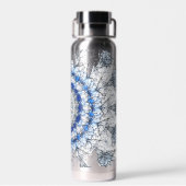 Wintertraum Abstract Wassserflasche Trinkflasche (Rückseite)