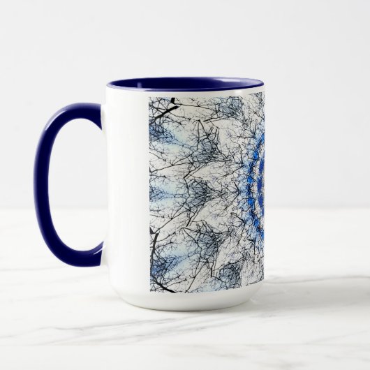 Wintertraum Abstrakte Tasse (Links)