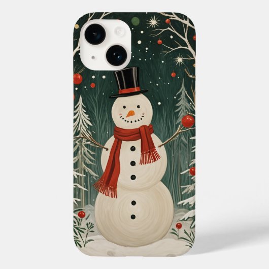 Wintertraum des Snowmanns Case-Mate iPhone Hülle (Rückseite)