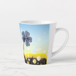Wintertraum im Lavendel Milchtasse