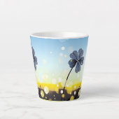 Wintertraum im Lavendel Milchtasse (Vorderseite)