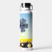 Wintertraum im Lavendel Trinkflasche (Rückseite)
