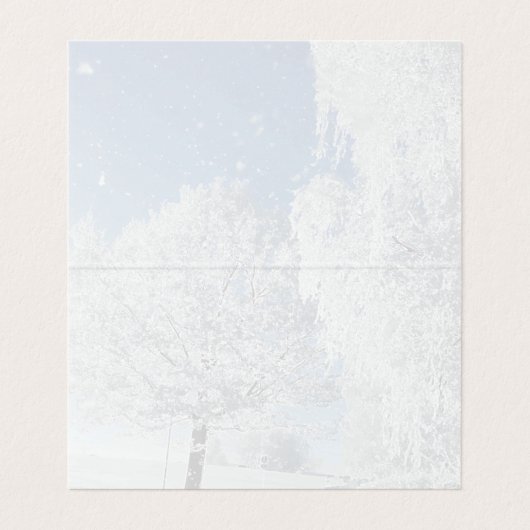 Wintertraum Winterland Schnee Baum (Innenseite Aufgefaltet)