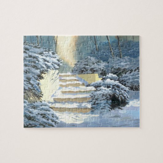 Wintertreppen Jigsaw Puzzle (Horizontal)