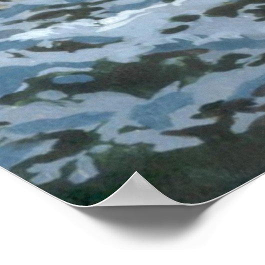 Wintertreppenplakat Poster (Ecke)