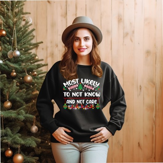 WINTERTYPOGRAFIE FUNNY CHRISTMAS SWEATSHIRT