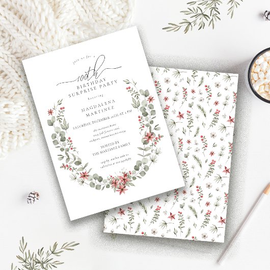 Winterüberraschung Party Grüne 100. Geburtstag Einladung