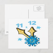 Winteruhr Postkarte (Vorne/Hinten)