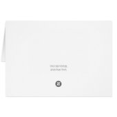 WINTERUNICORN UND VÖGEL, FRIEDLICHE SCHNEENOTE-KAR (Rückseite Horizontal)