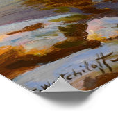 Winteruntergang poster (Ecke)