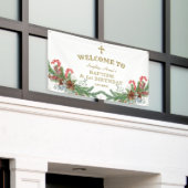 Winterurlaub 1. Geburtstag Taufe Begrüßungszeichen Banner (Äußeres Gebäude)