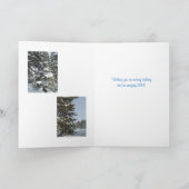 Winterurlaub-Abenteuer-Karte Feiertagskarte (Innenseite)