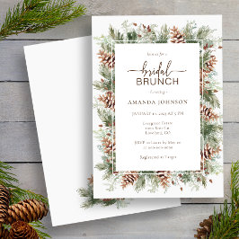 Winterurlaub Brautparty Einladung