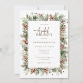 Winterurlaub Brautparty Einladung (Vorderseite)